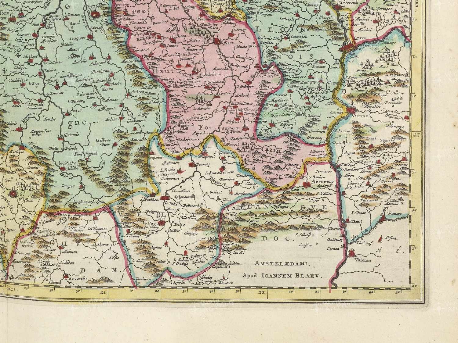 Map bottom right quadrant