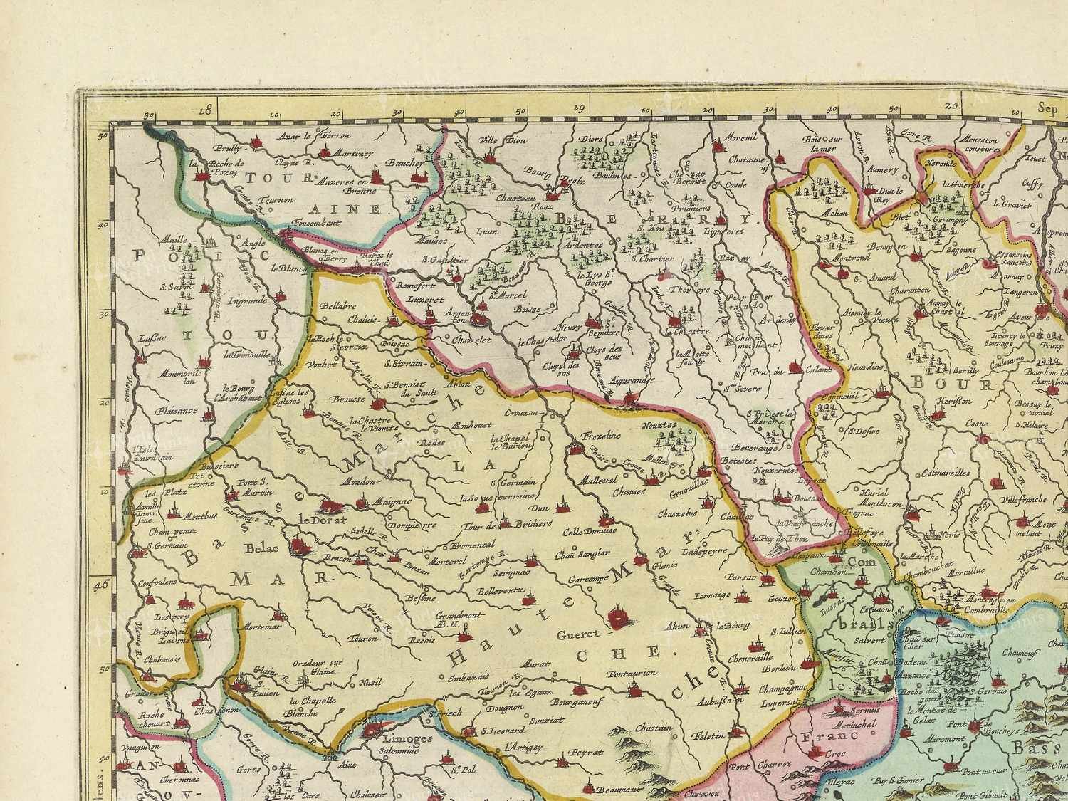 Map top left quadrant