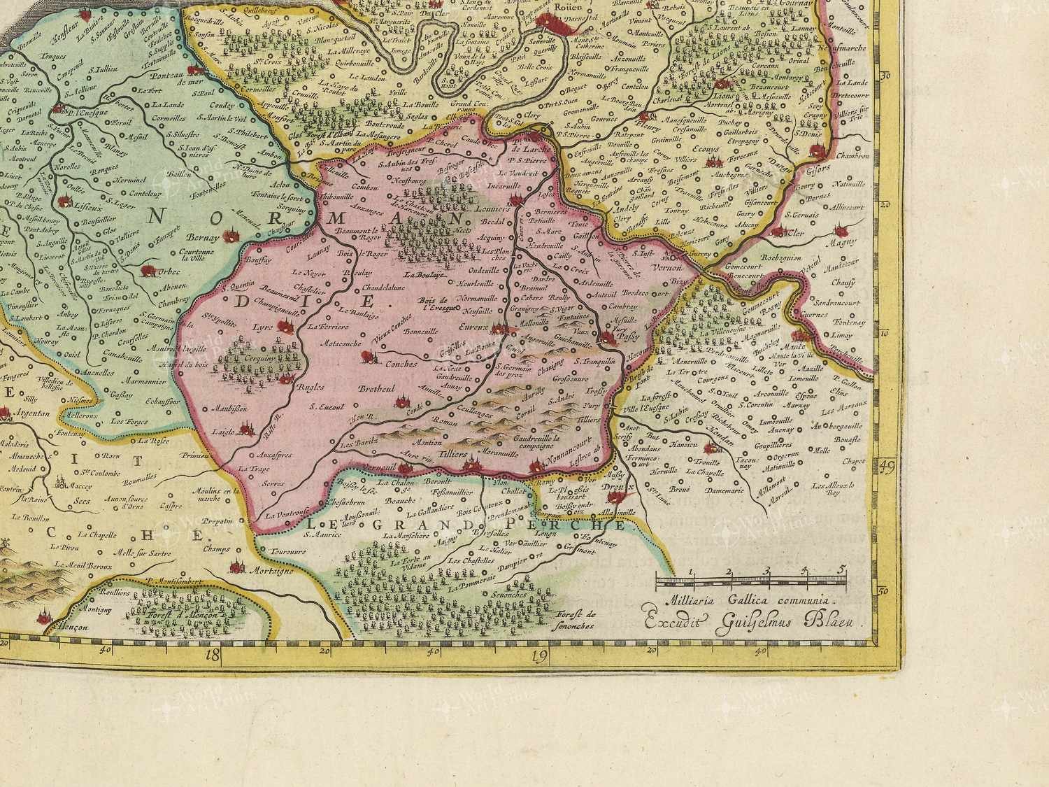 Map bottom right quadrant
