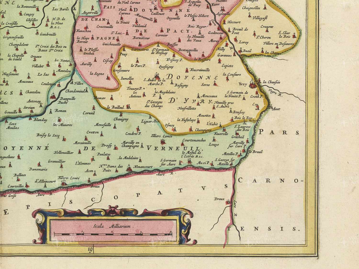 Map bottom right quadrant