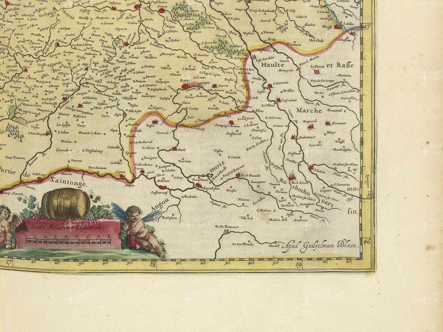 Map bottom right quadrant