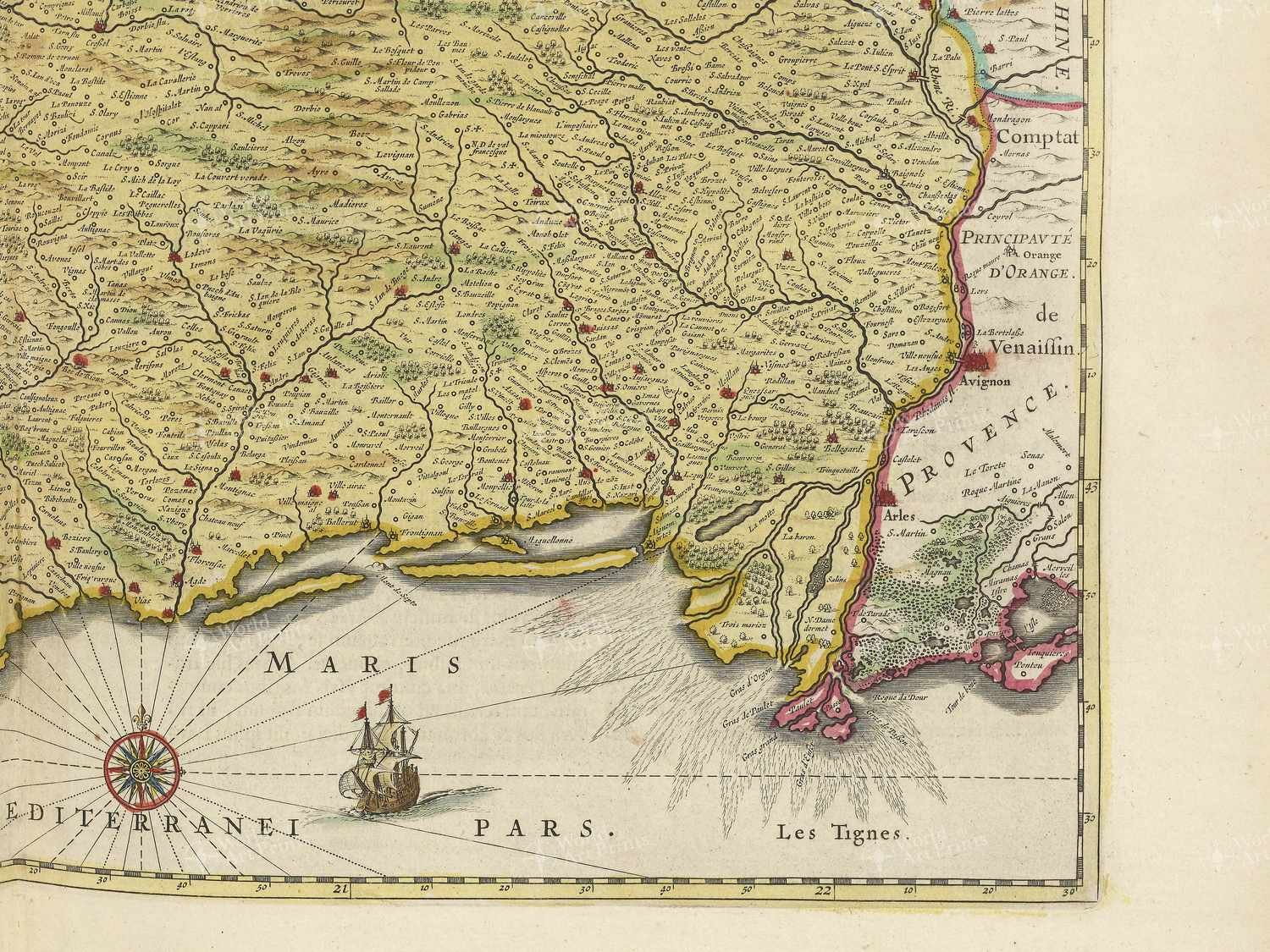 Map bottom right quadrant