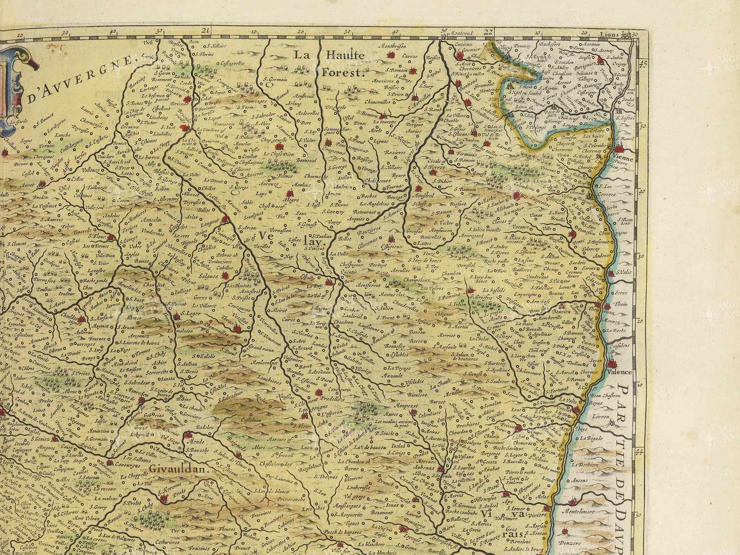Map top right quadrant