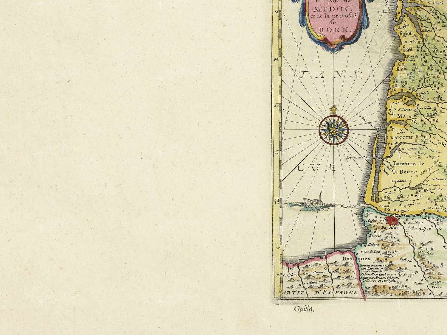 Map bottom left quadrant