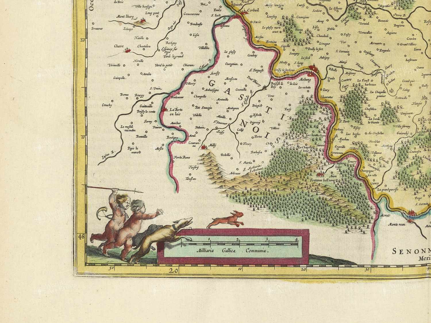 Map bottom left quadrant