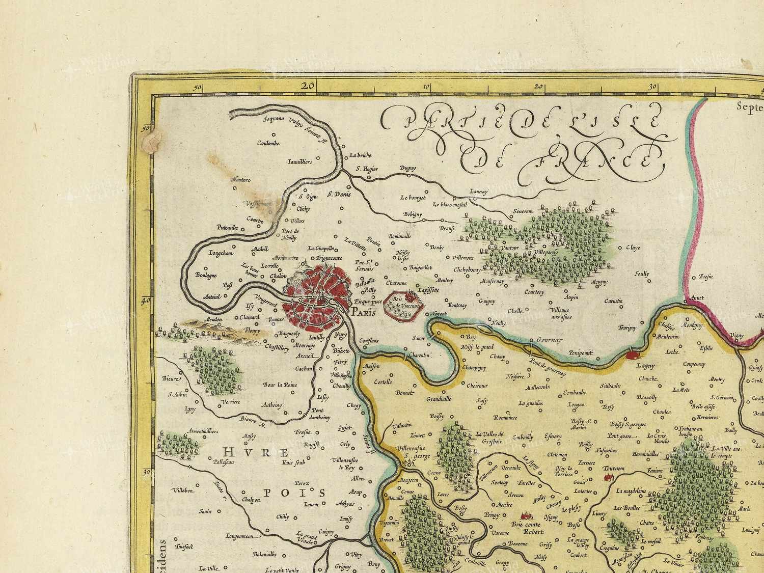 Map top left quadrant