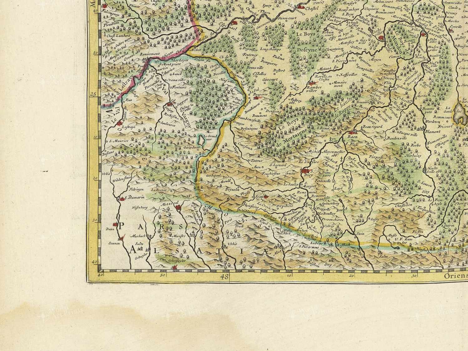 Map bottom left quadrant