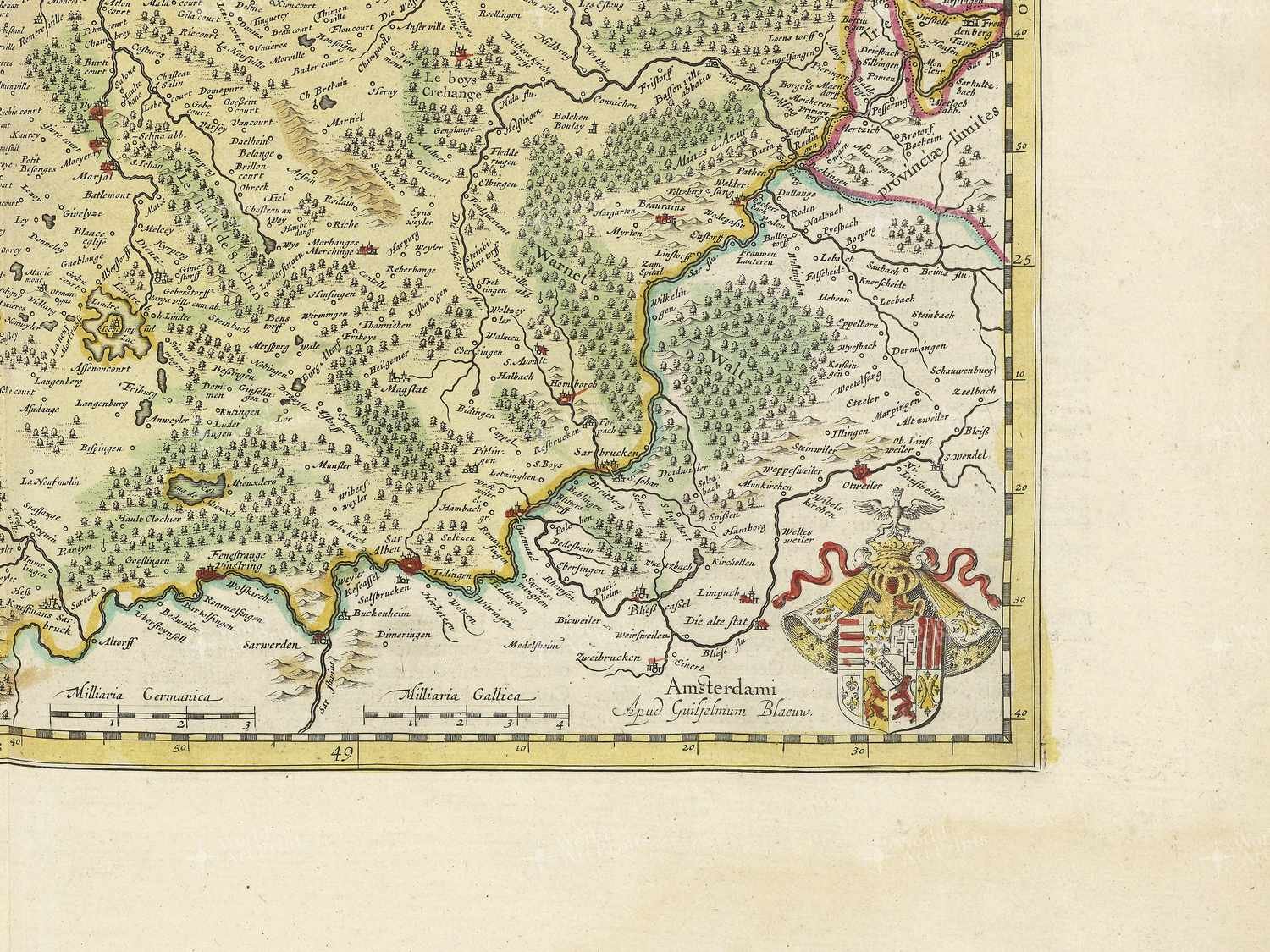 Map bottom right quadrant