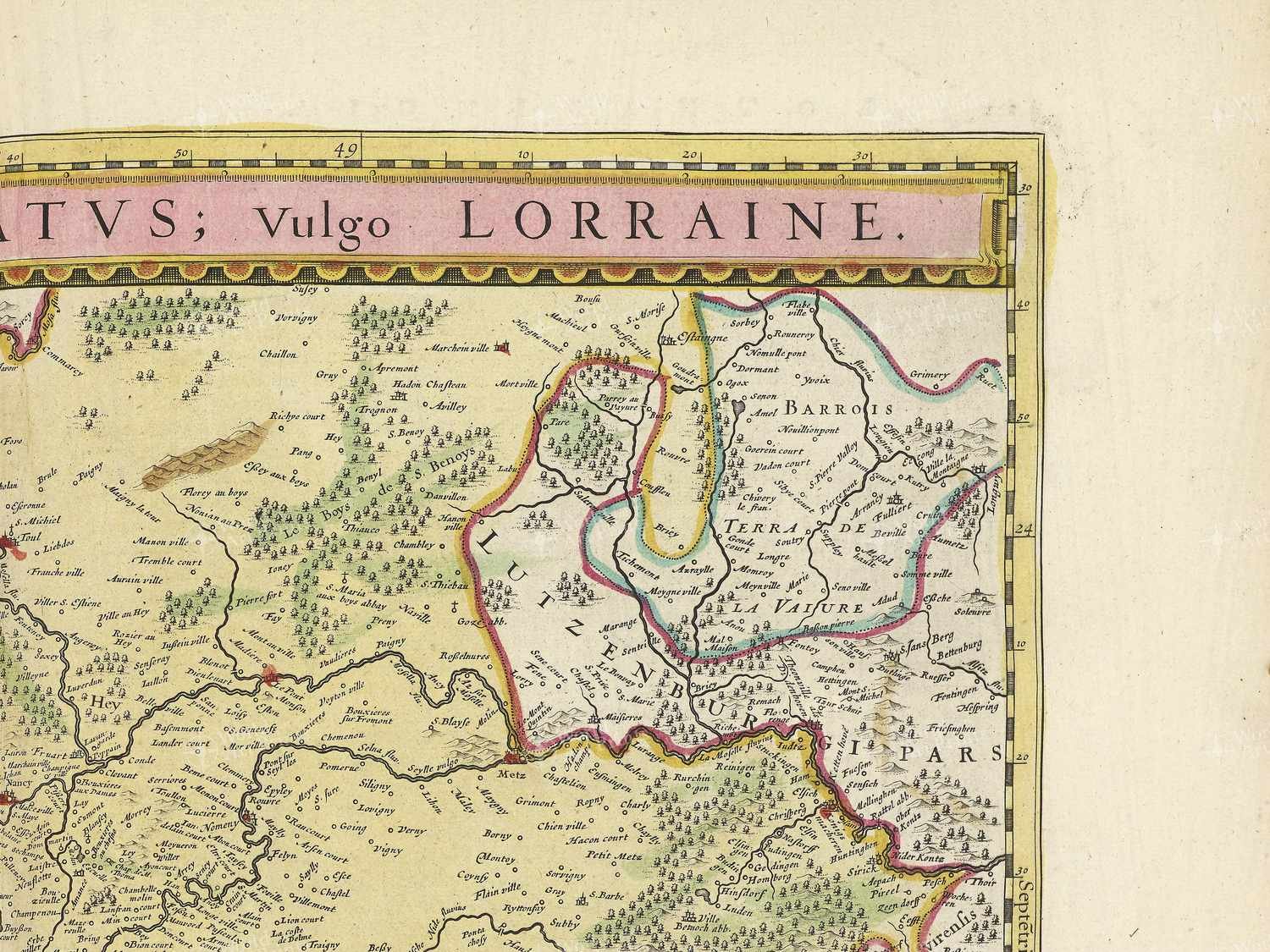 Map top right quadrant