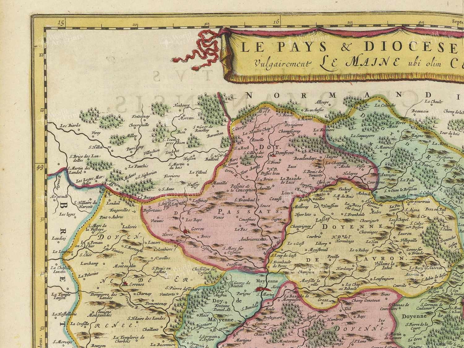 Map top left quadrant