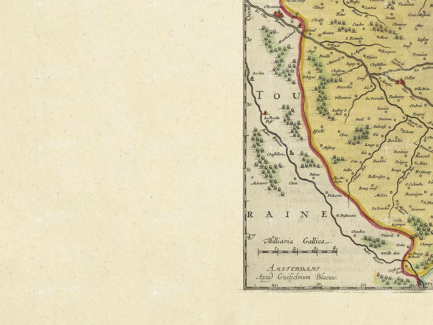 Map bottom left quadrant