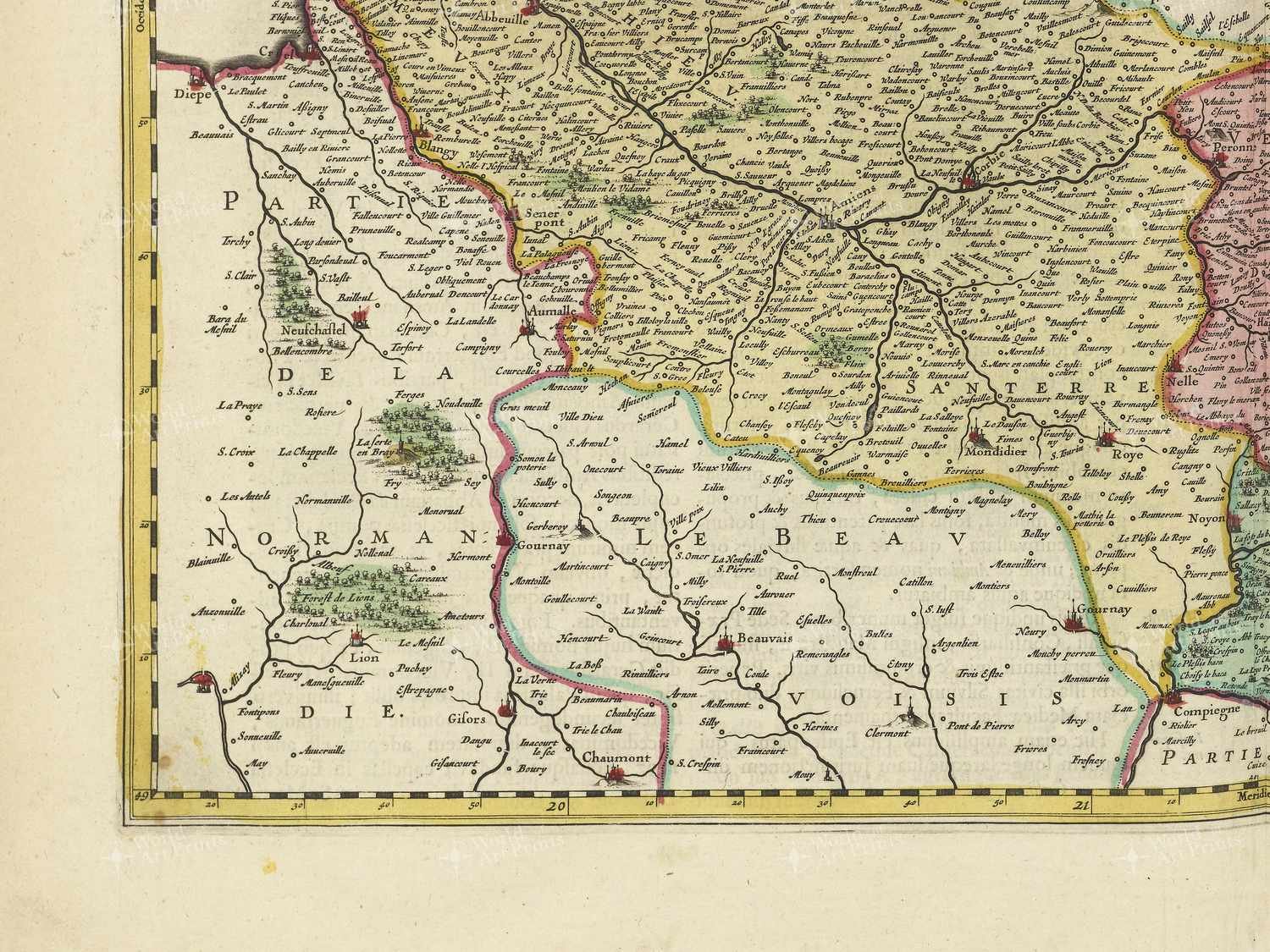 Map bottom left quadrant