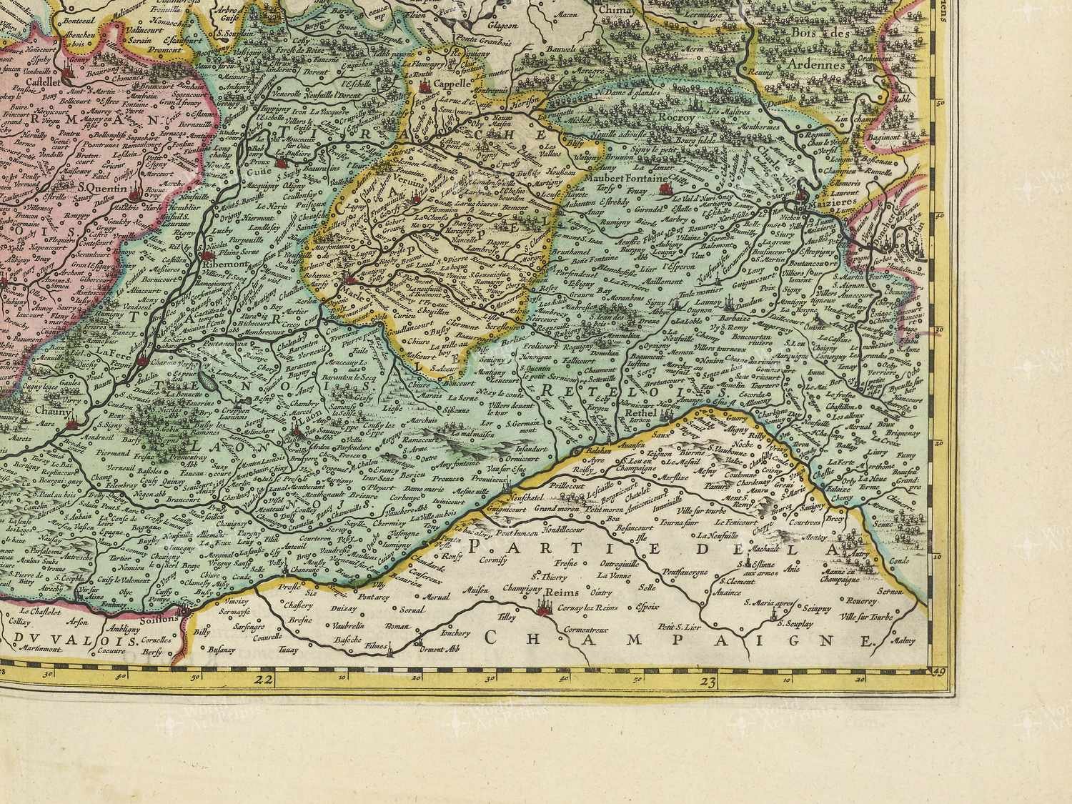 Map bottom right quadrant