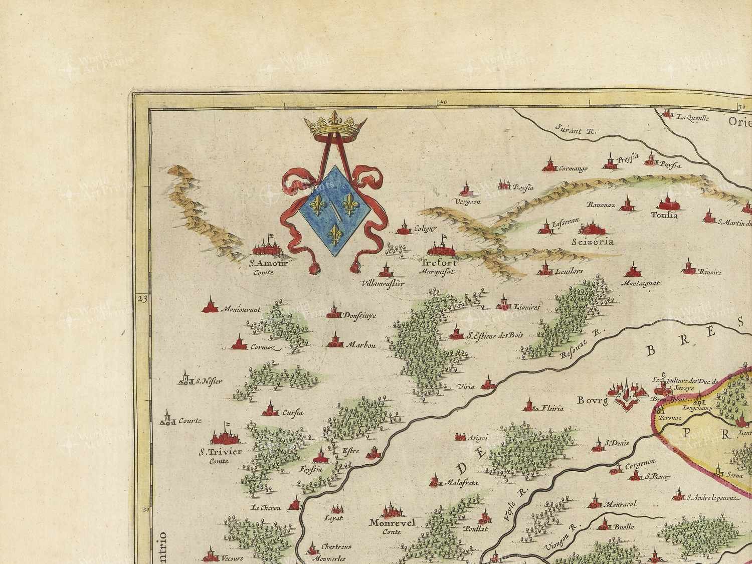 Map top left quadrant