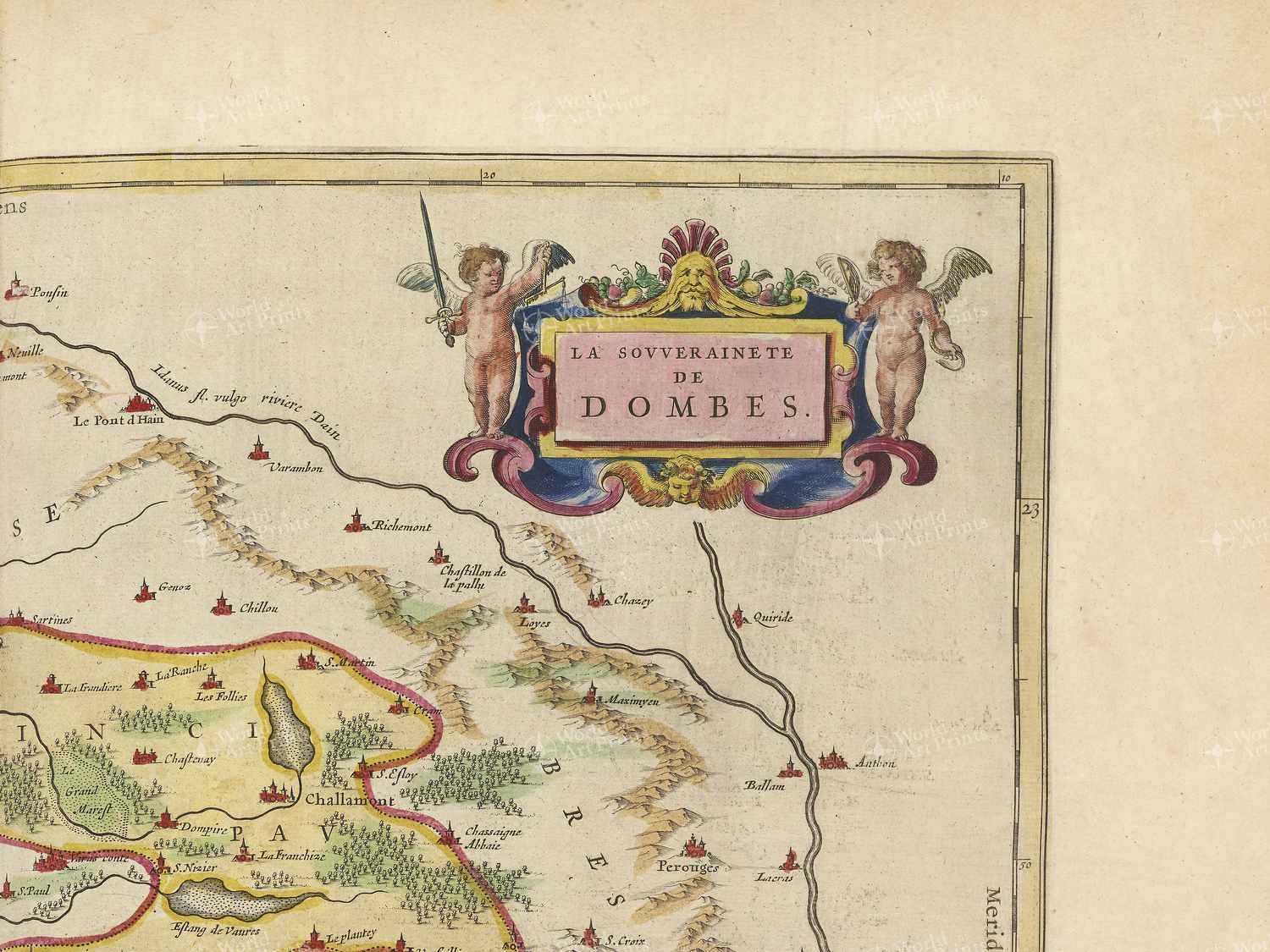 Map top right quadrant