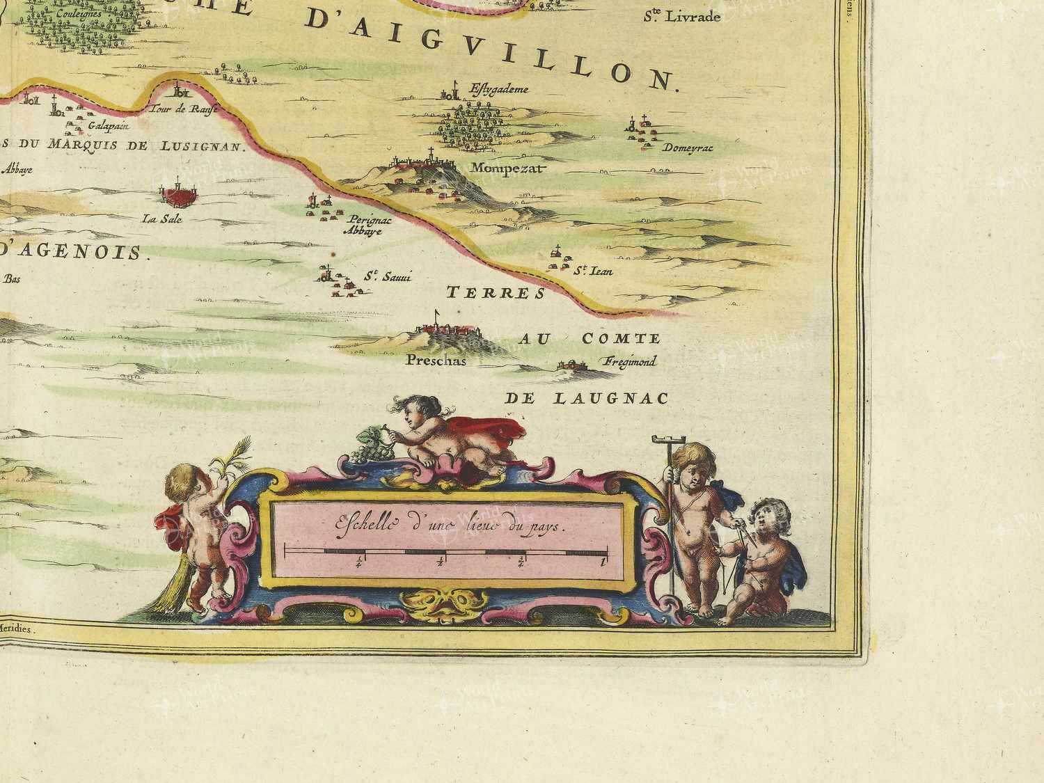 Map bottom right quadrant