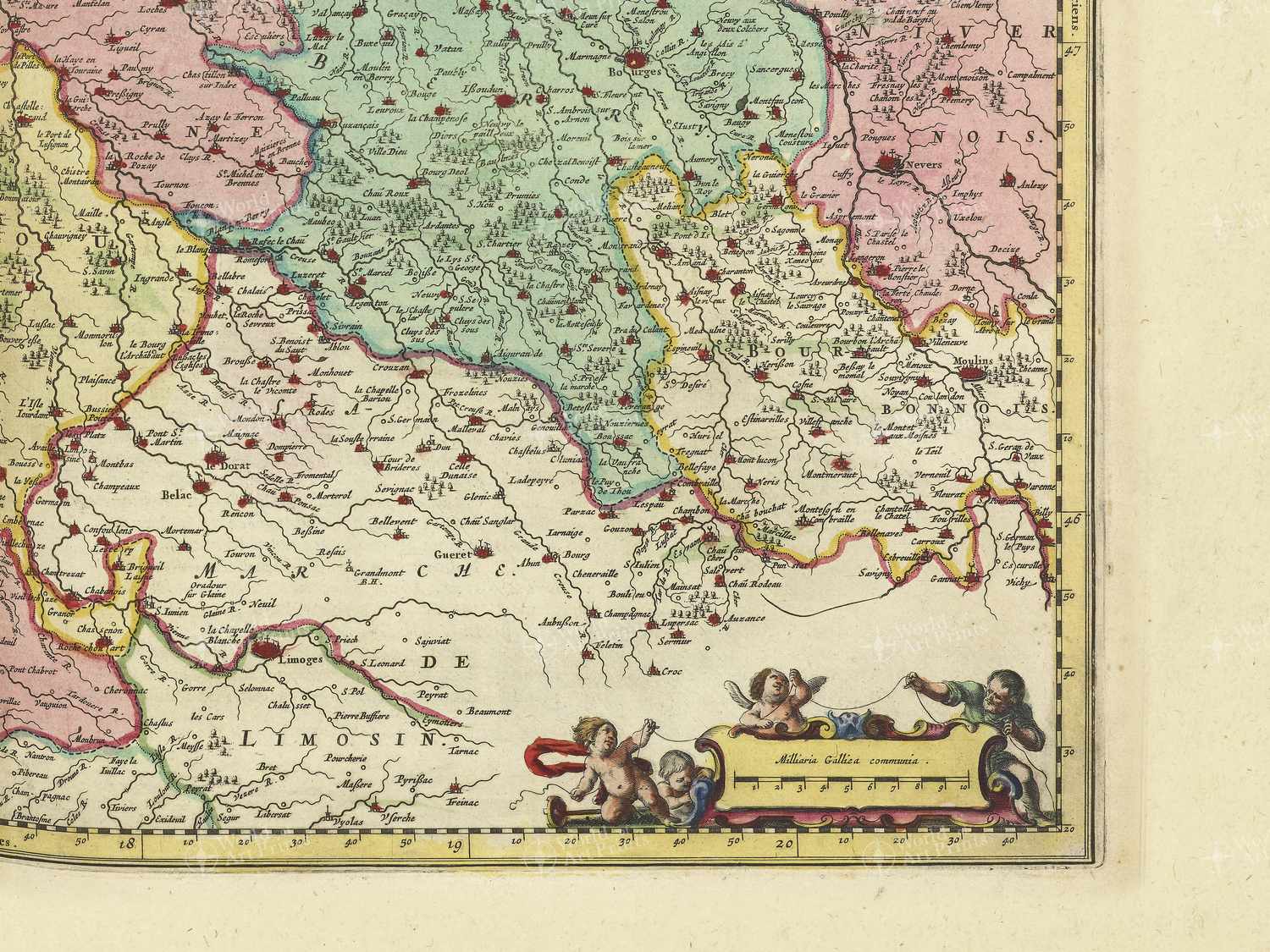 Map bottom right quadrant