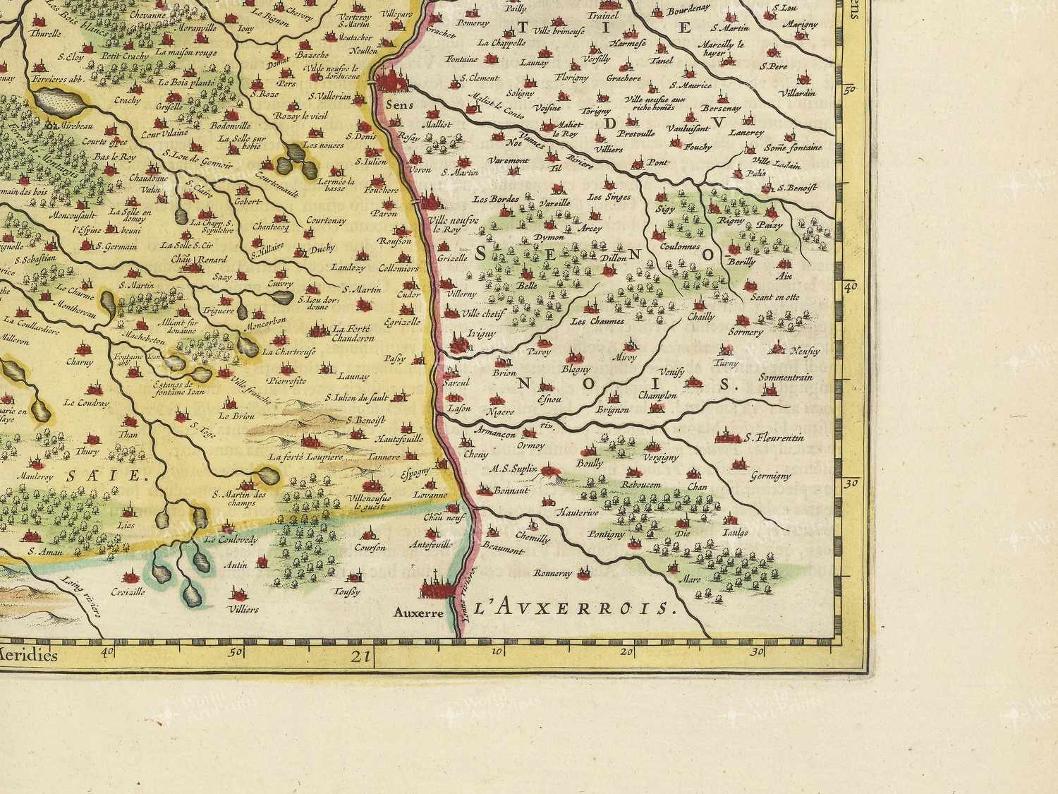 Map bottom right quadrant