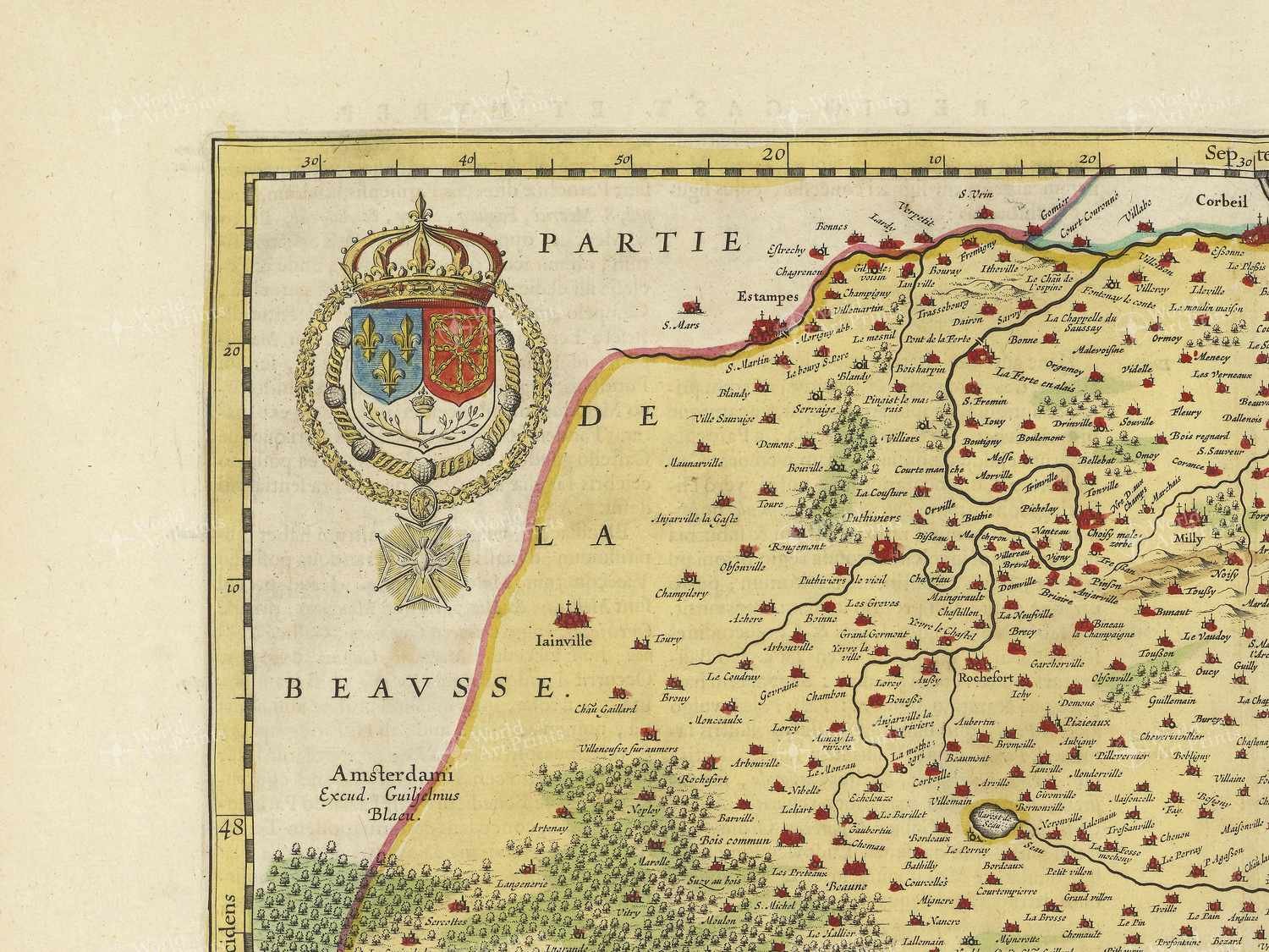 Map top left quadrant
