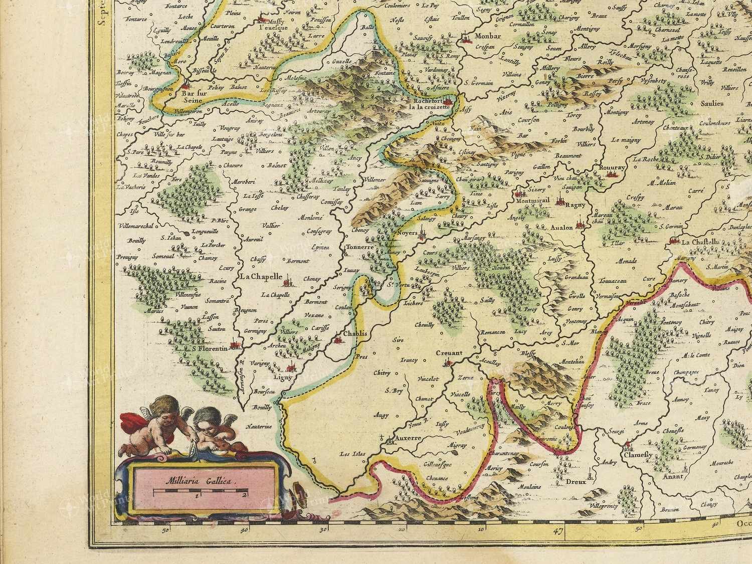 Map bottom left quadrant