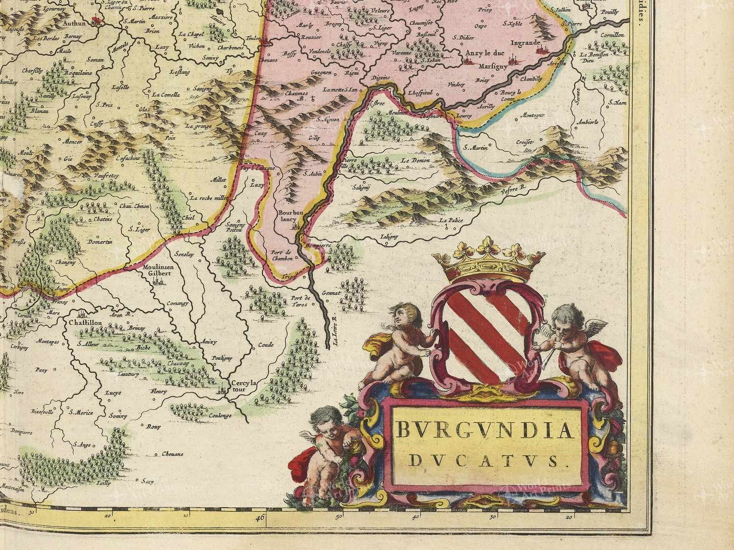 Map bottom right quadrant