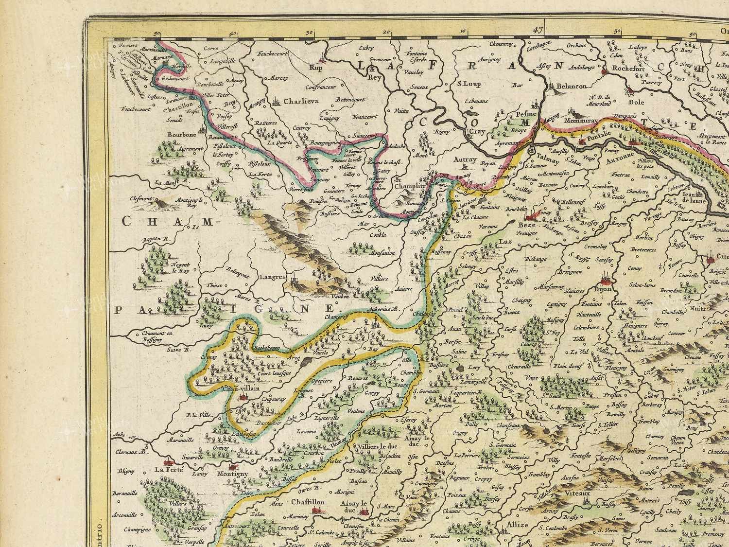 Map top left quadrant