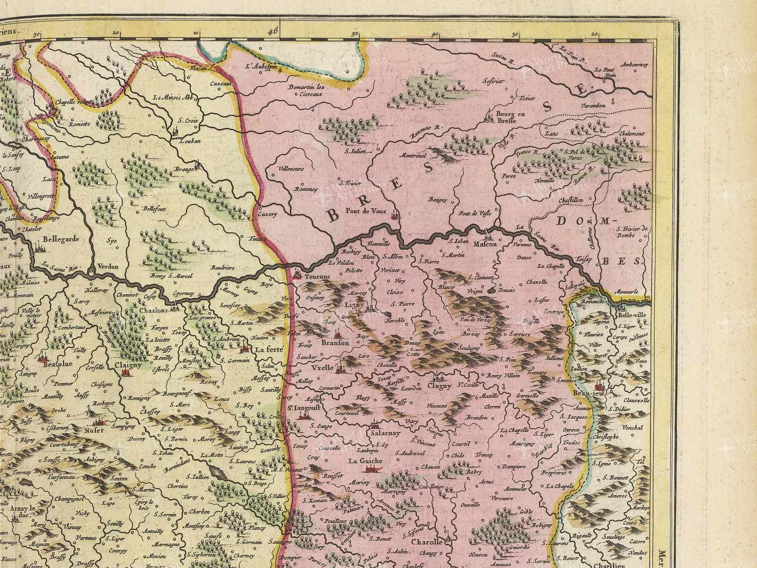 Map top right quadrant