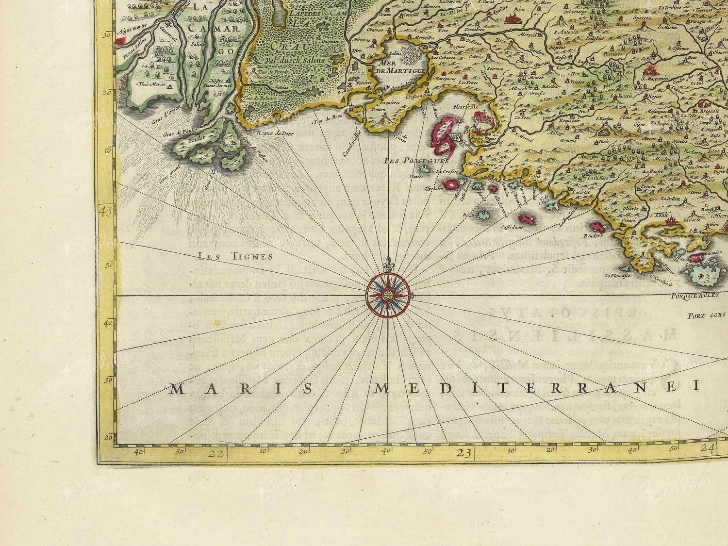 Map bottom left quadrant