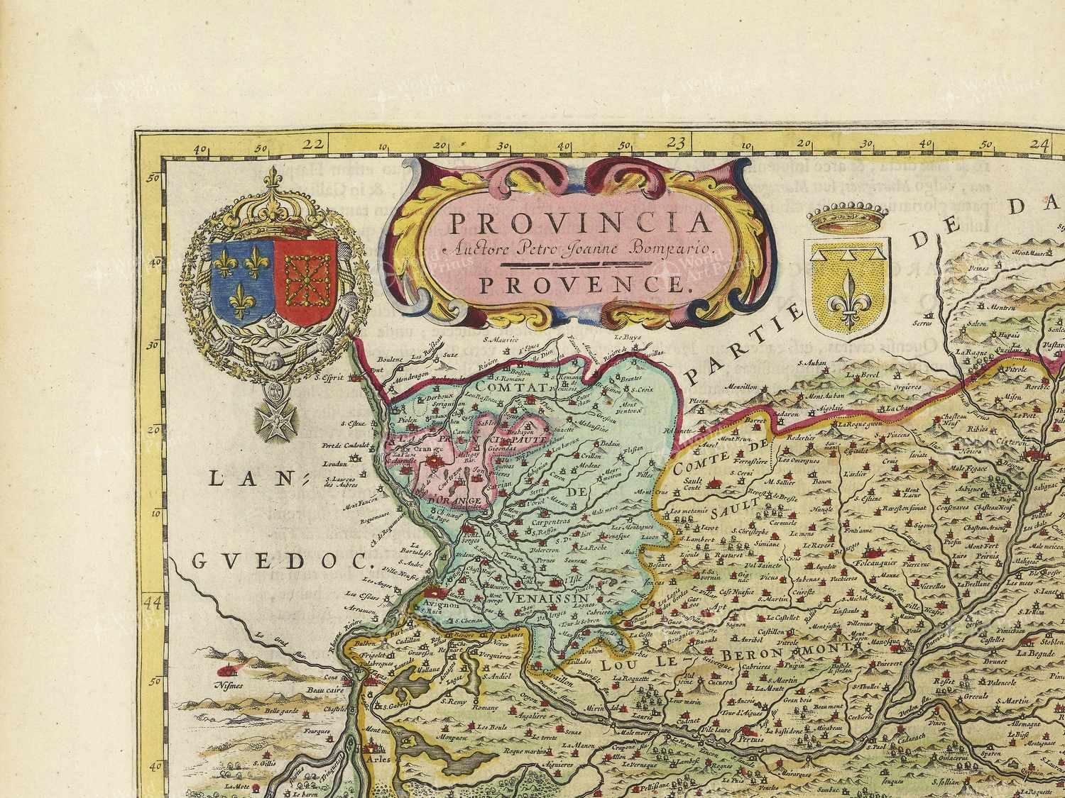 Map top left quadrant