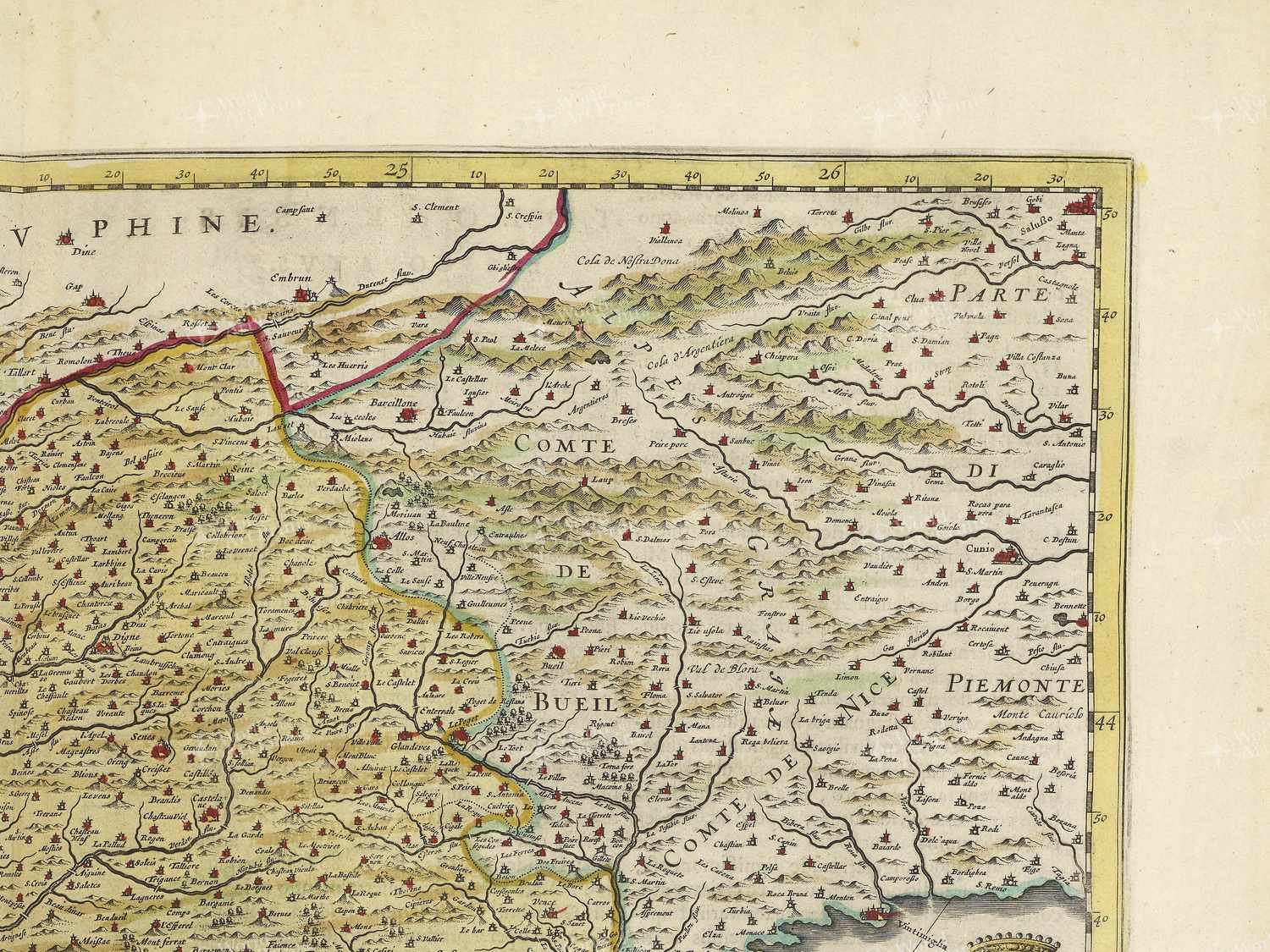 Map top right quadrant
