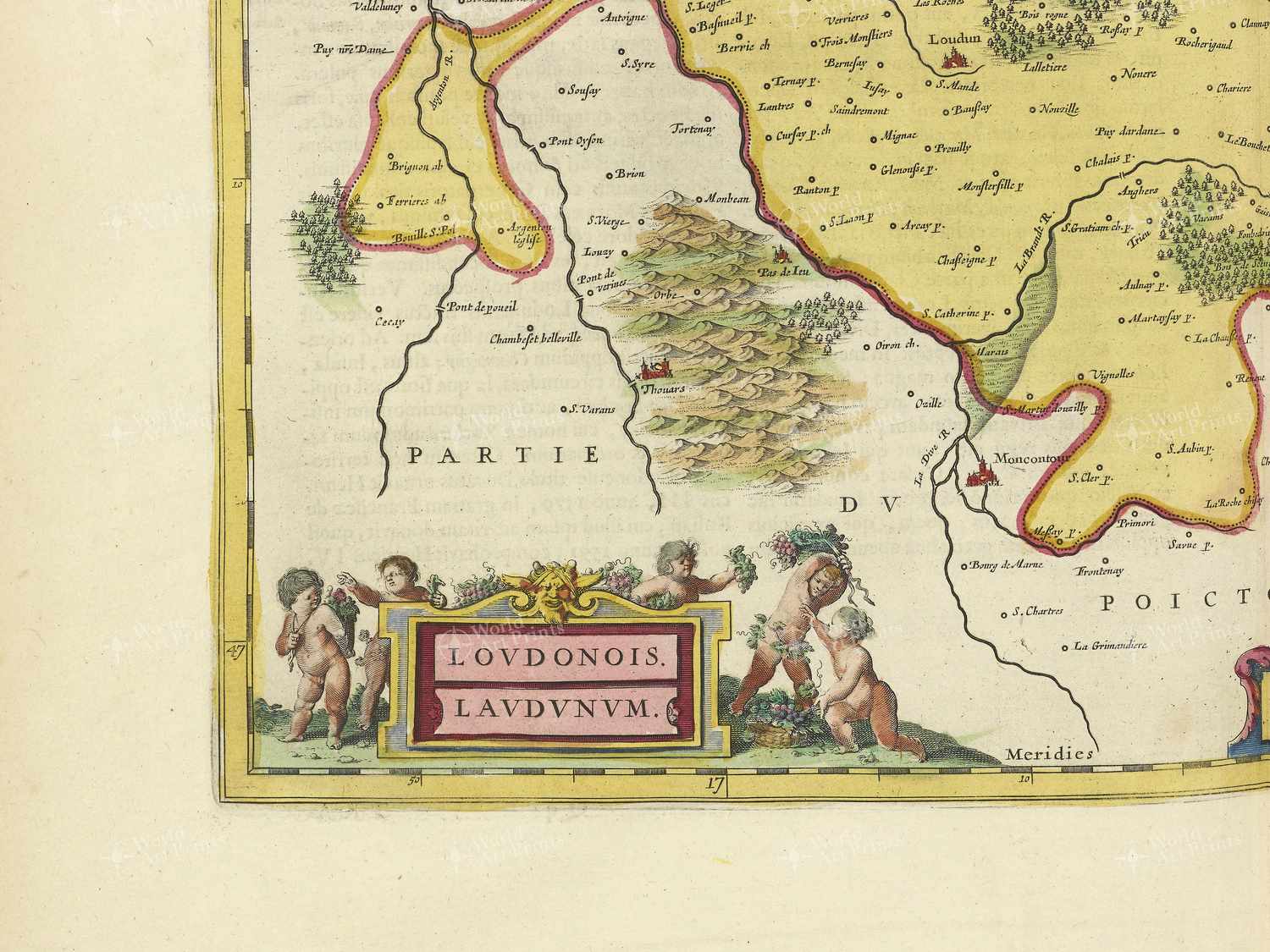Map bottom left quadrant