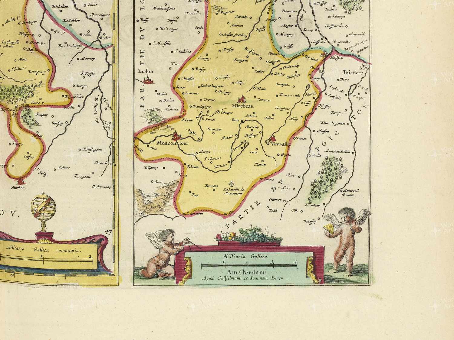 Map bottom right quadrant