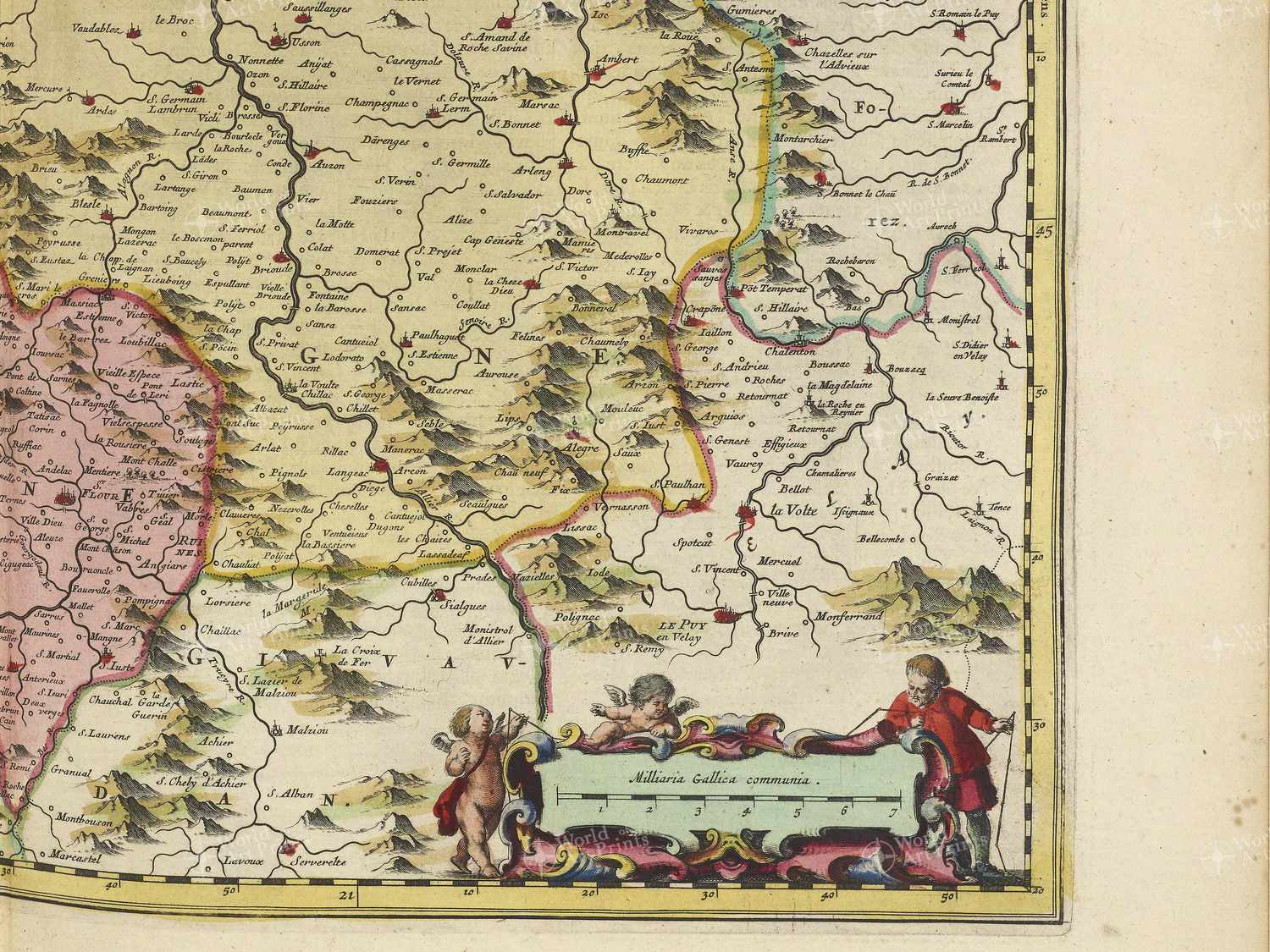 Map bottom right quadrant