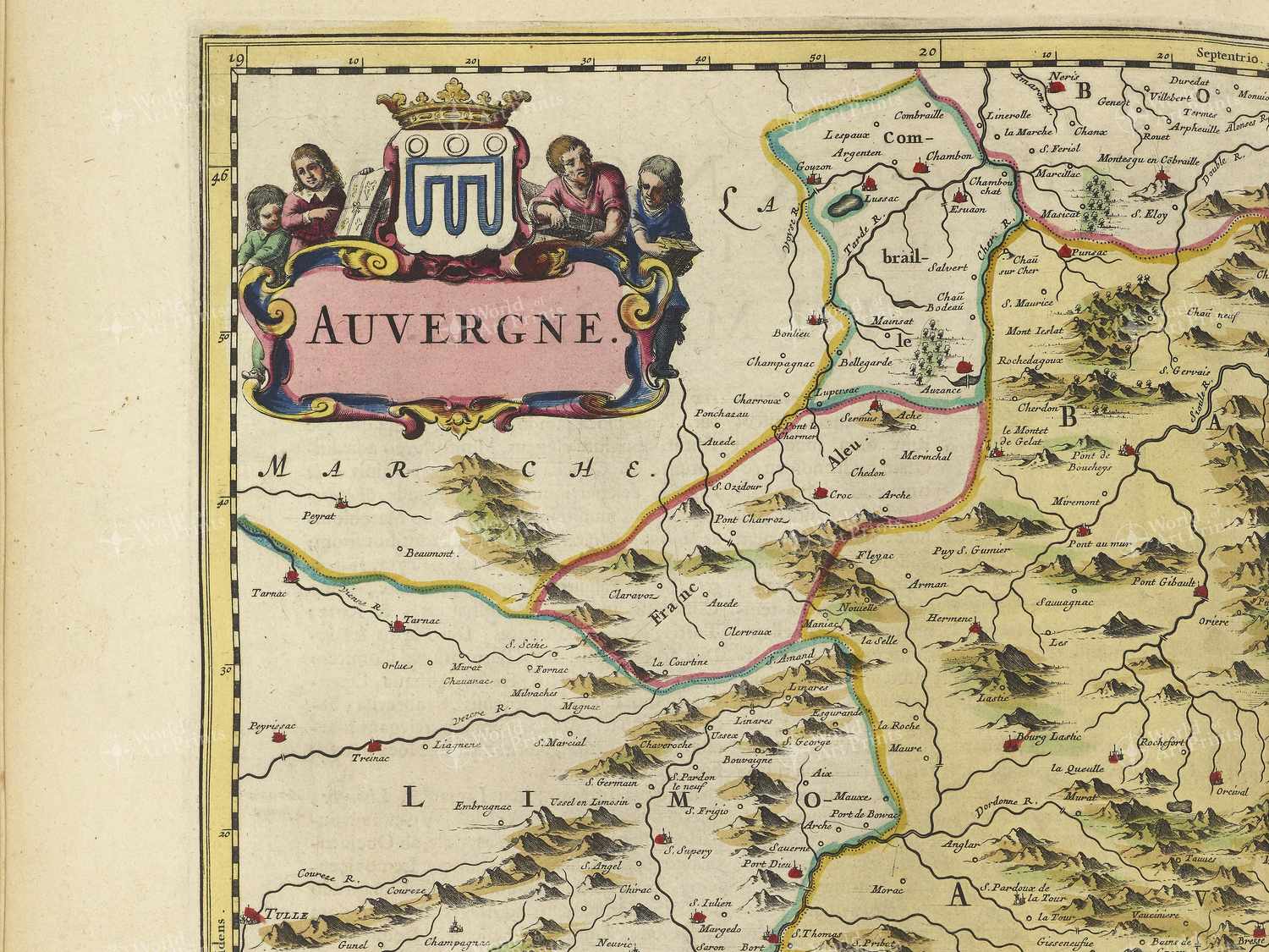 Map top left quadrant