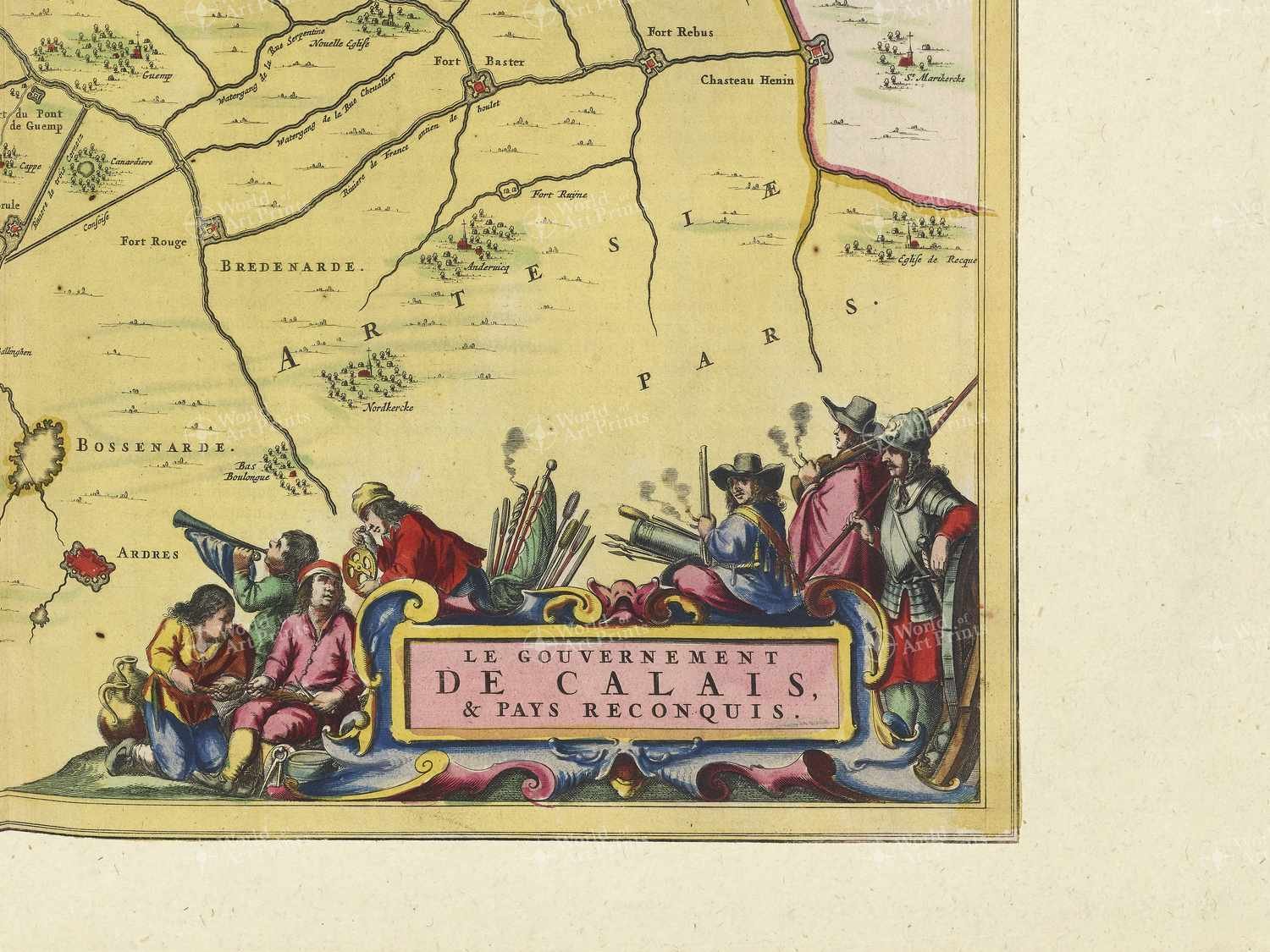 Map bottom right quadrant