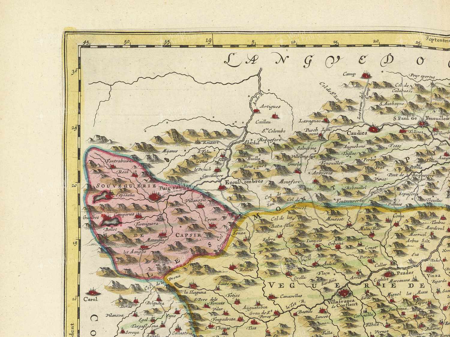 Map top left quadrant