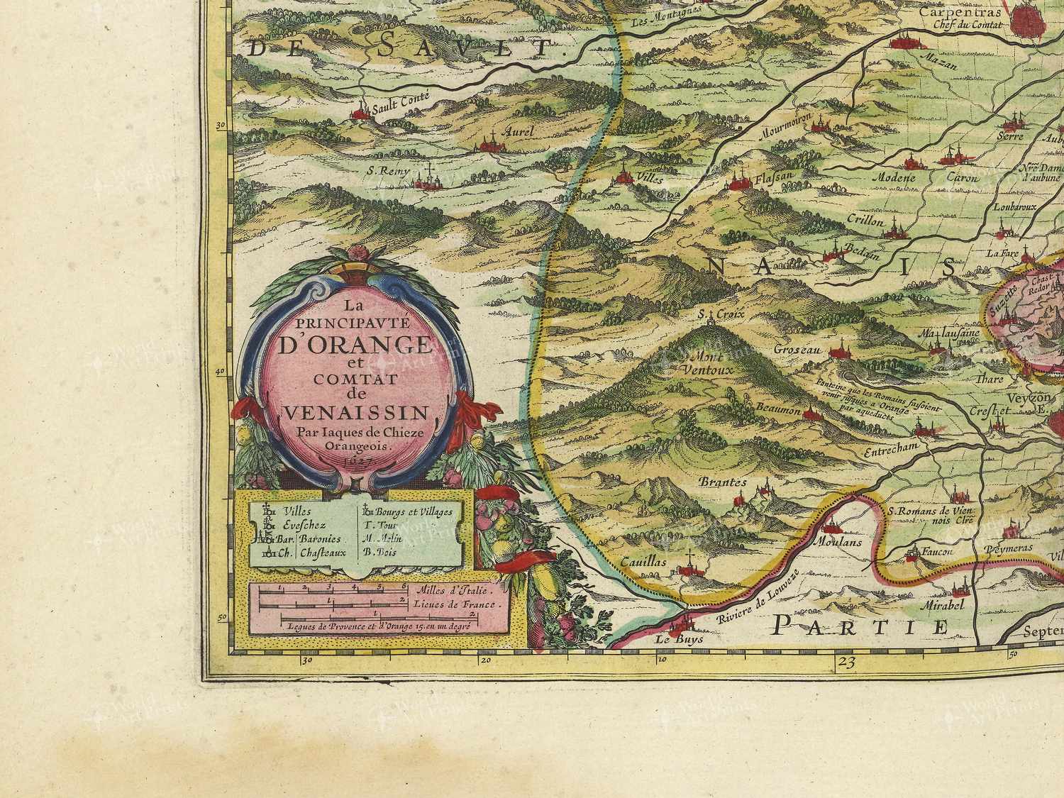 Map bottom left quadrant