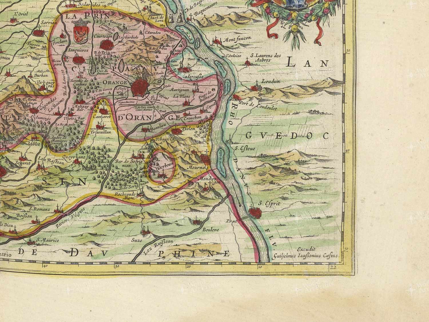 Map bottom right quadrant