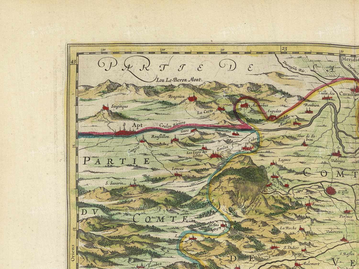 Map top left quadrant