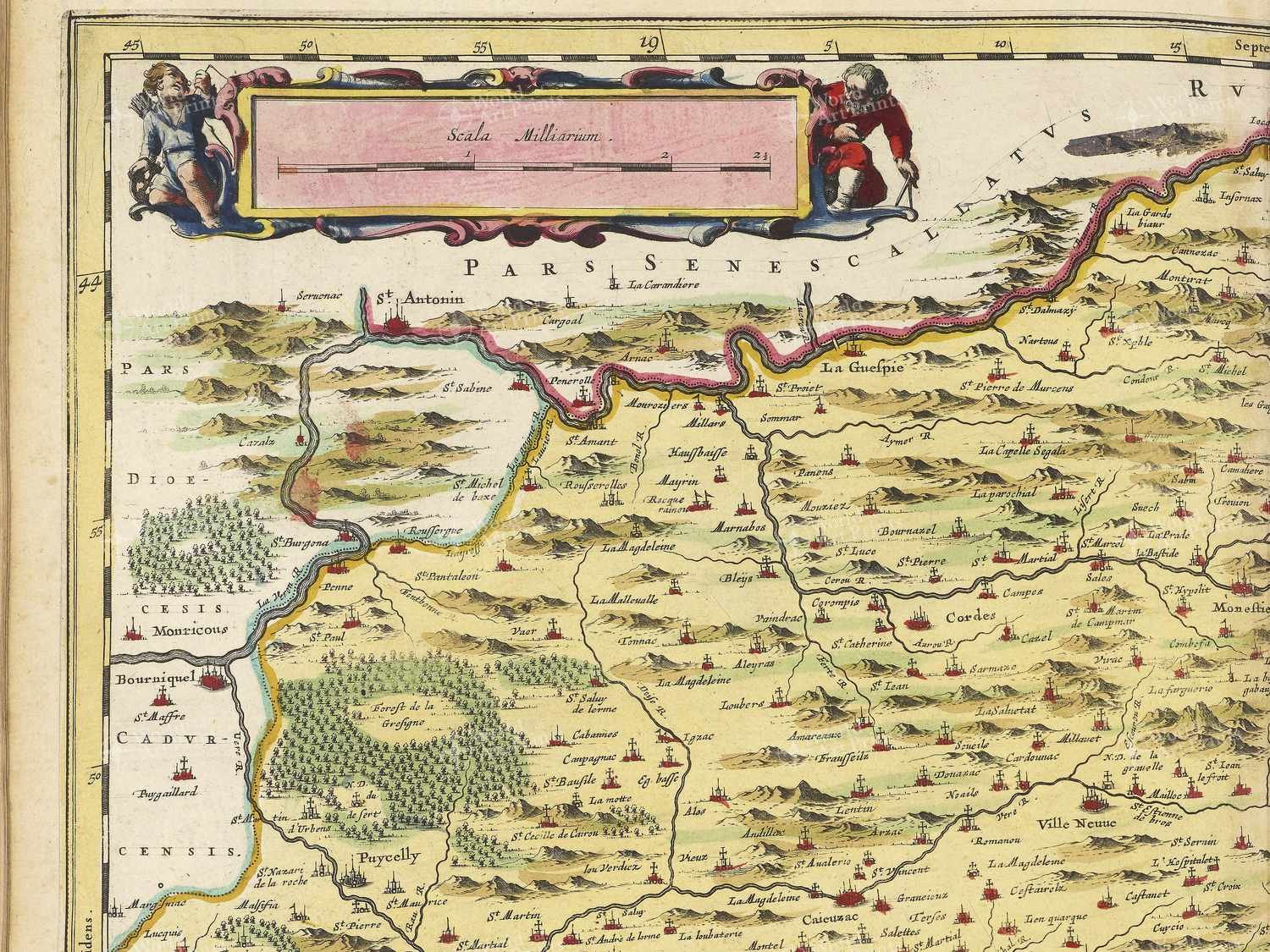 Map top left quadrant