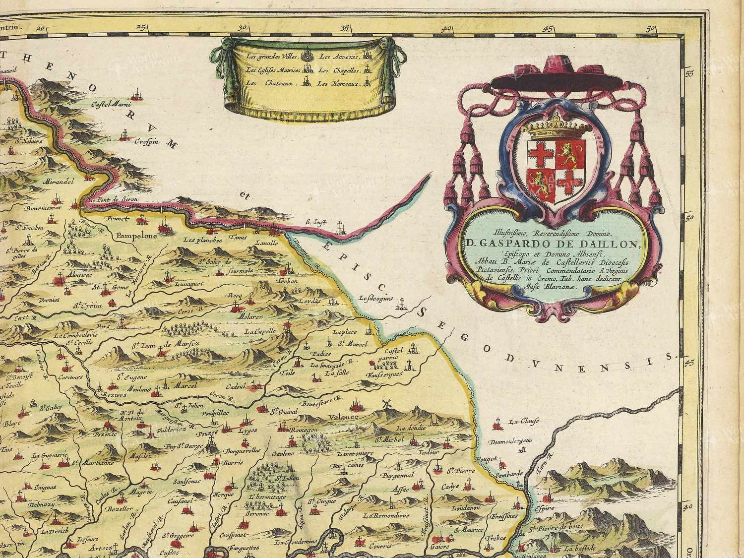 Map top right quadrant