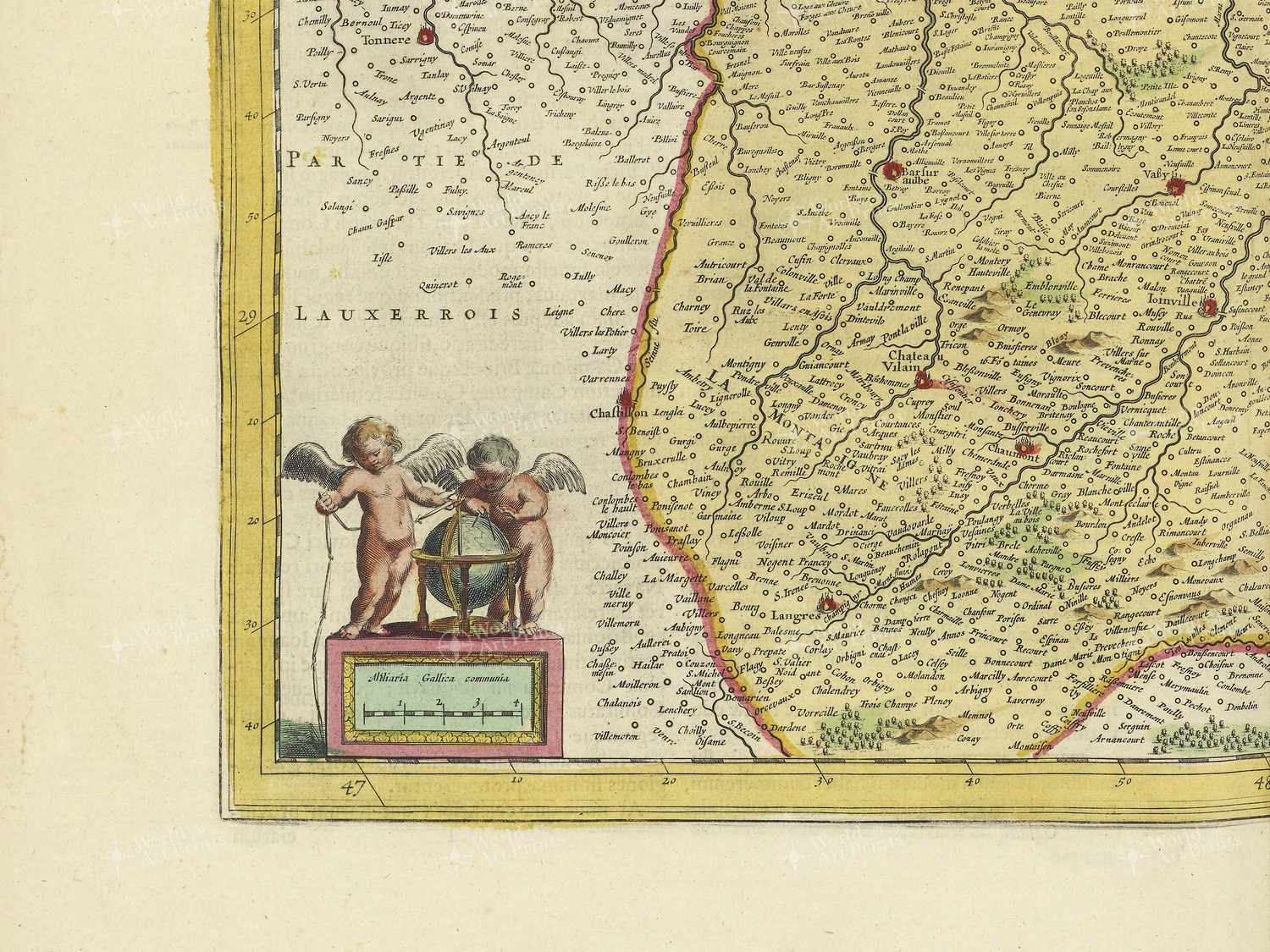 Map bottom left quadrant