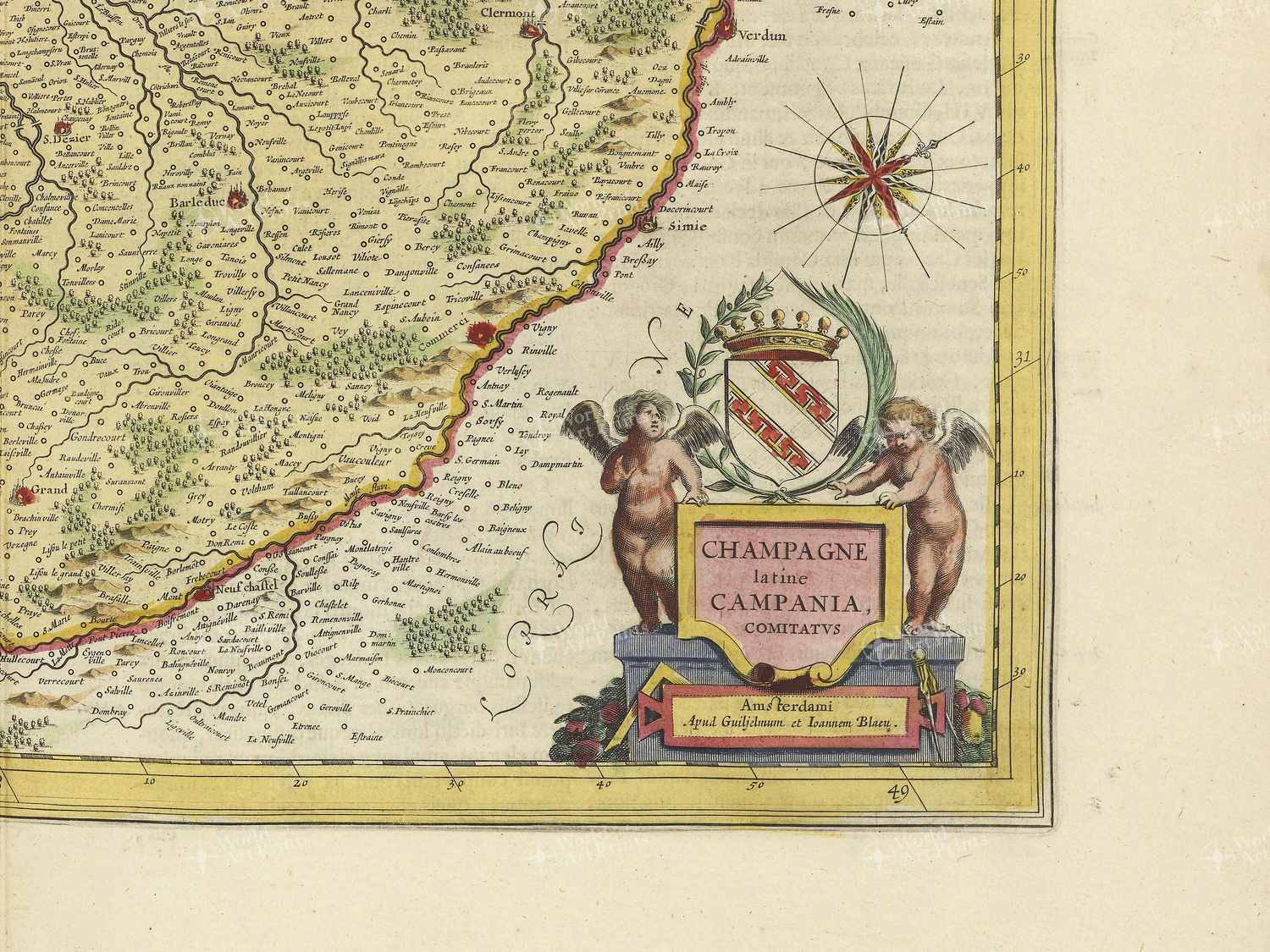 Map bottom right quadrant