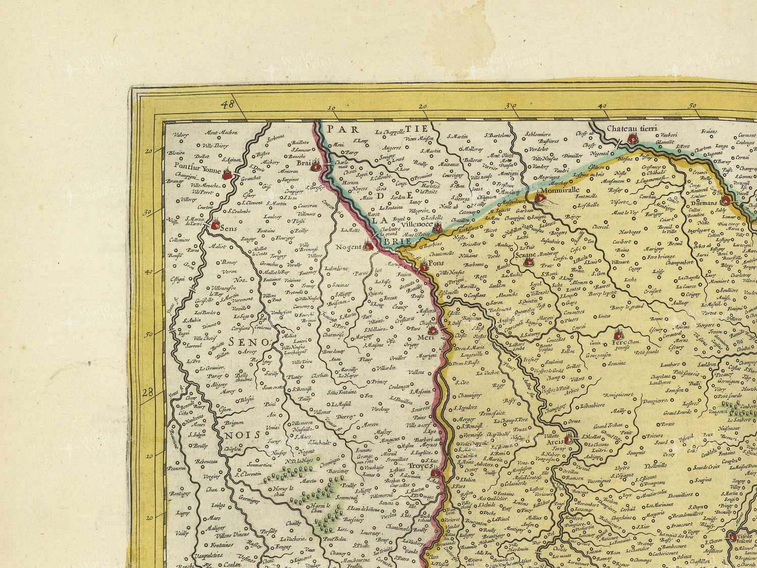 Map top left quadrant