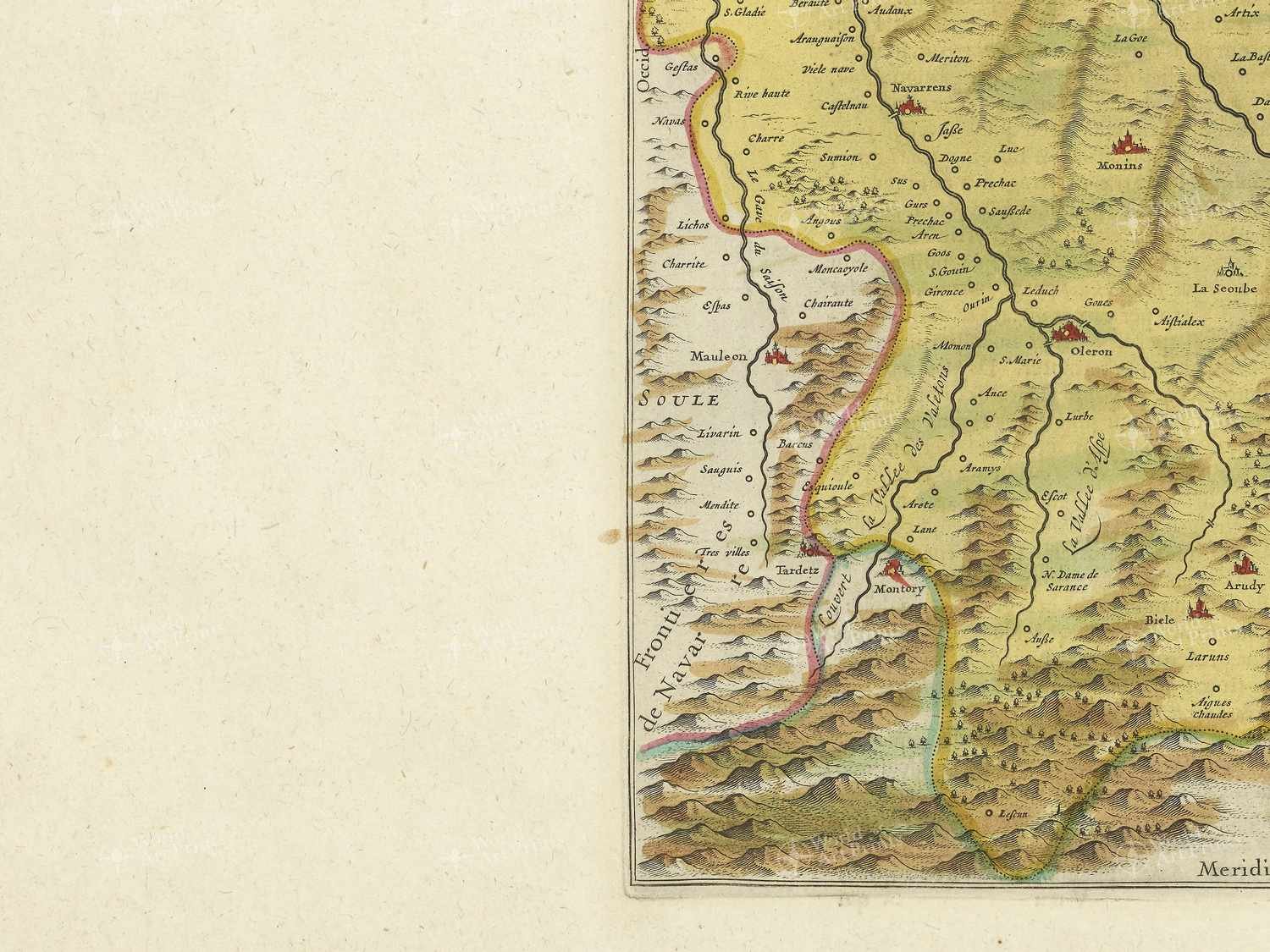 Map bottom left quadrant