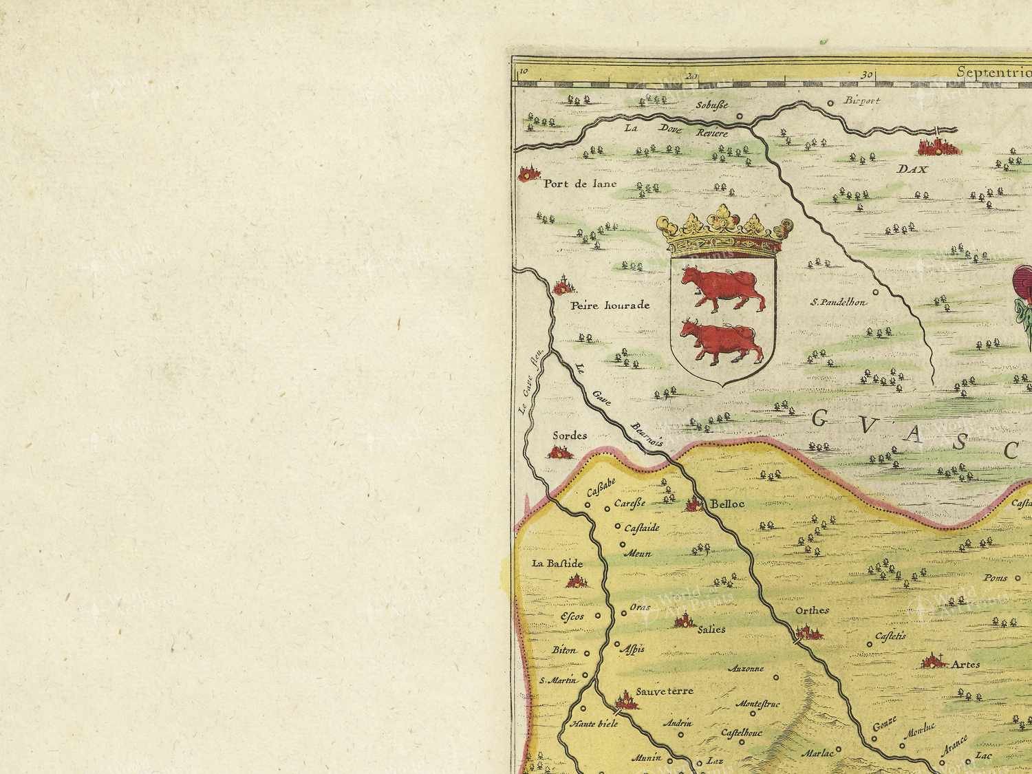 Map top left quadrant