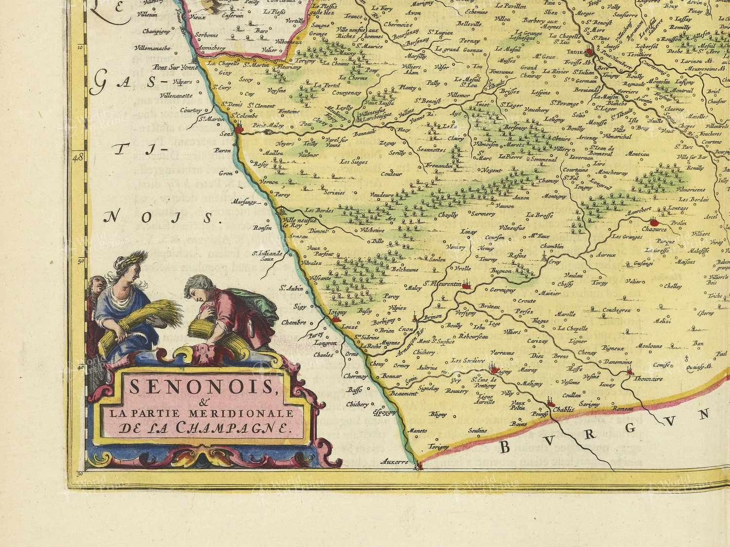 Map bottom left quadrant
