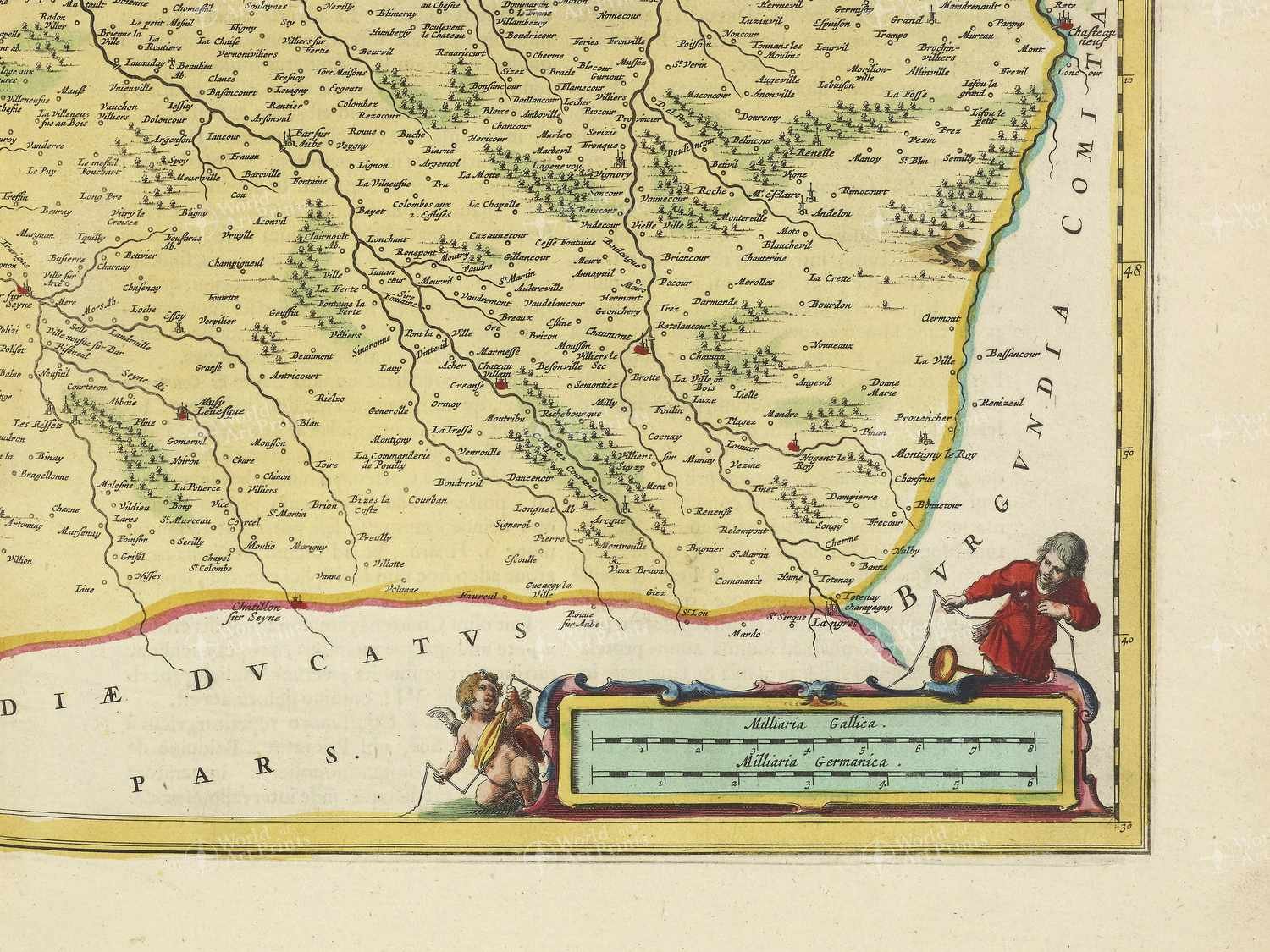 Map bottom right quadrant