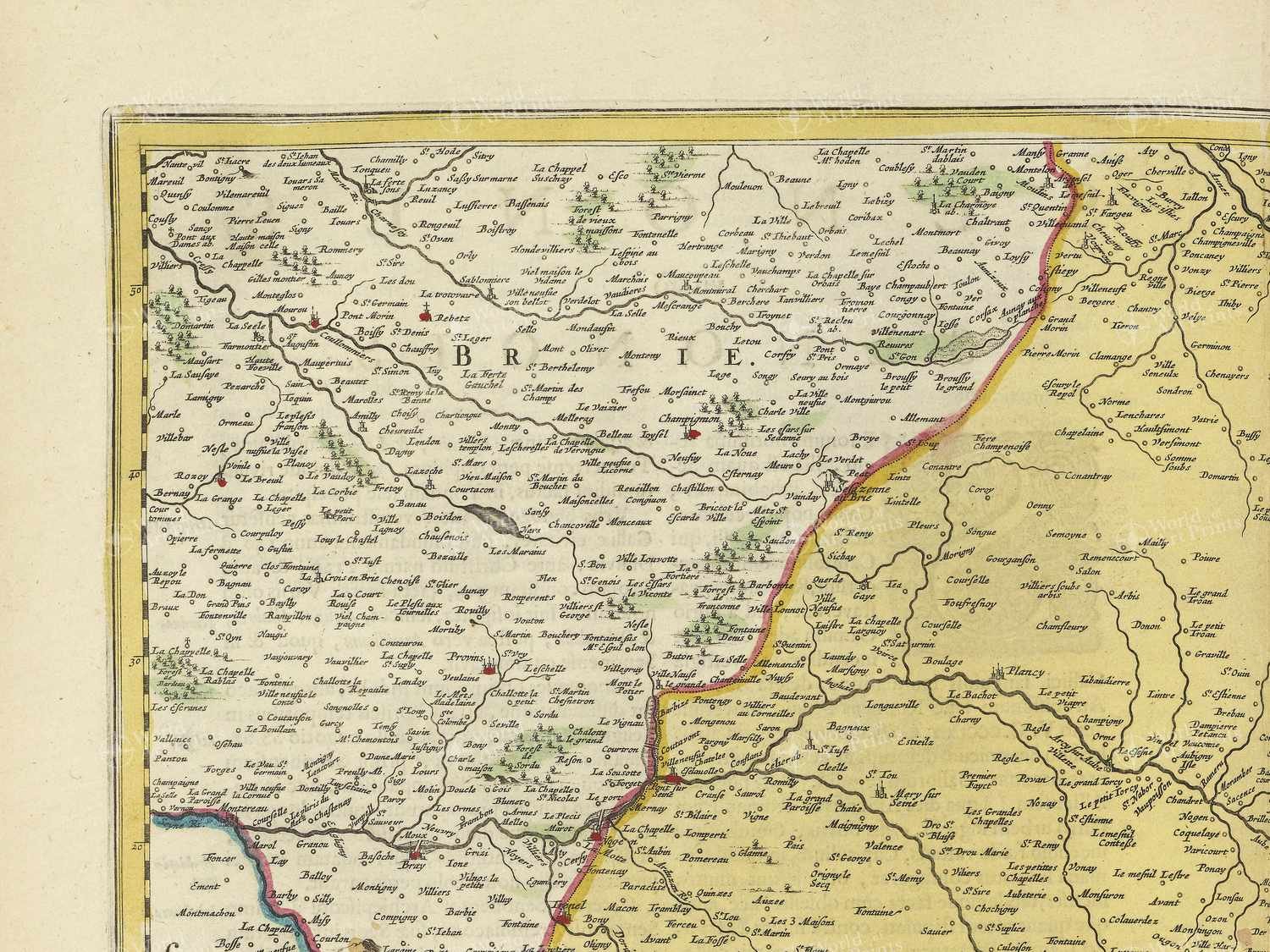 Map top left quadrant