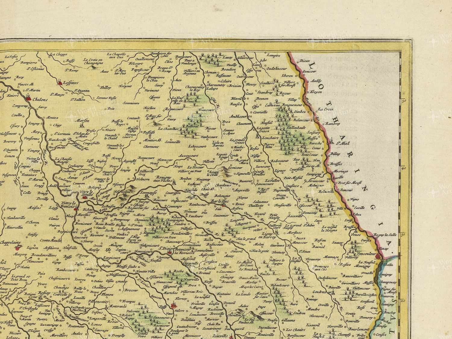 Map top right quadrant